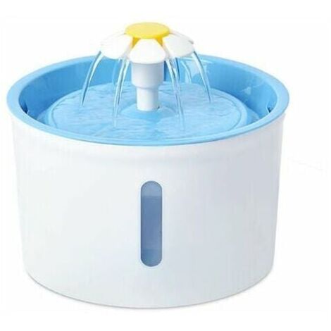 Automatic Waterer, Small Flower, 1.6L, Cat Dog Drinking Fountain, Blue, EU MUMU (1/4)