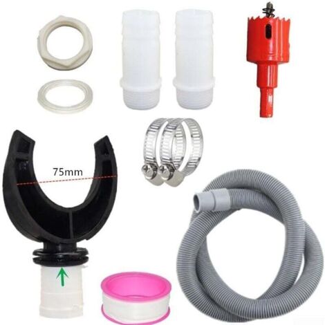 Rain Water Drain Tank Diversion Kit, Garden Hose Connector (75mm) for Agricultural Irrigation, Lawn and Garden MUMU (1/4)