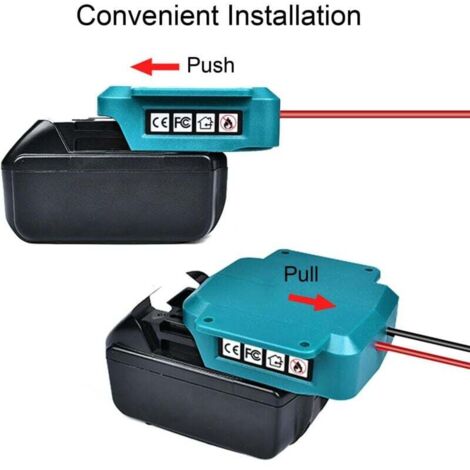 Makita Adapter for 14.4V and 18V Lithium Battery, MUMU Children's Toy Car Wiring Connector