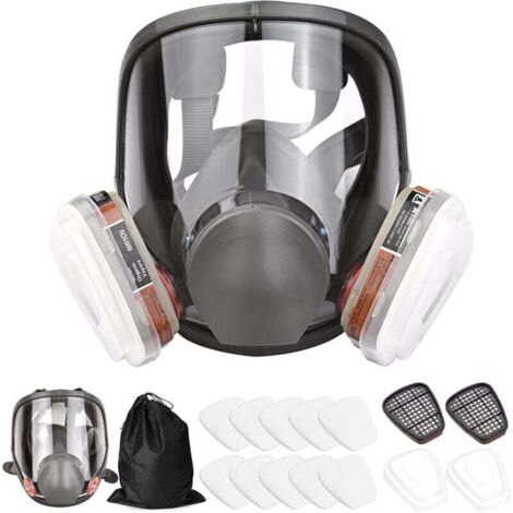 16 in 1 reusable integral protective mask, gas mask for spray painting, polishing, welding, etc. MUMU (1/4)