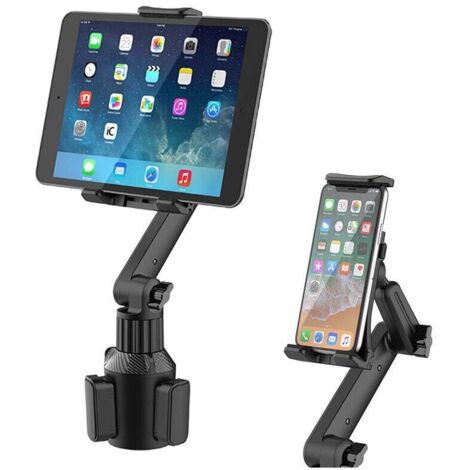 Car Phone Holder, Cup Holder, 360° Rotation Smartphone Mount, Side Grip Version for iPhone 13, 12, 11 Pro Max, X, XR, 8, Samsung S30, S20, Huawei P30, Ma MUMU (1/4)