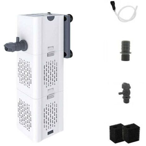 80-250L Aquarium Integrated Filter 15W Flow Rate 1000L/H Built-in Filter Pump with Filter Sponge MUMU (1/4)