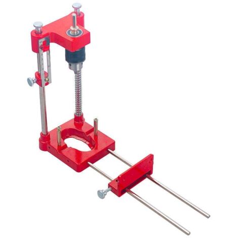 Drill Stand, Adjustable Precision Wood Drill Locator, Vertical Drill Guide Tool Kit for Workpiece Surface (Red) MUMU (1/4)