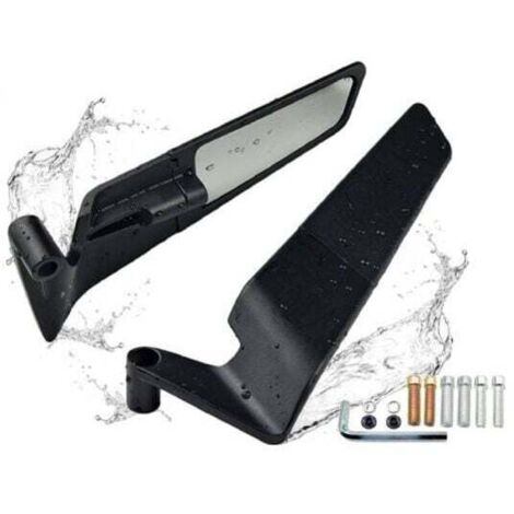 Pair Motorcycle Rearview Mirrors Adjustable Rotatable Invisible Windproof Side Mirrors MUMU (1/4)