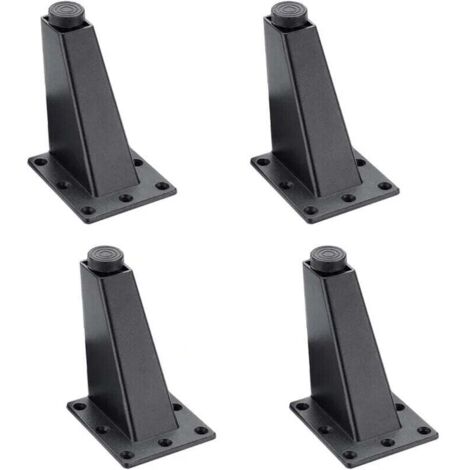 4pcs Black Adjustable Aluminum Alloy Furniture Legs - Sofa Table MUMU (1/4)