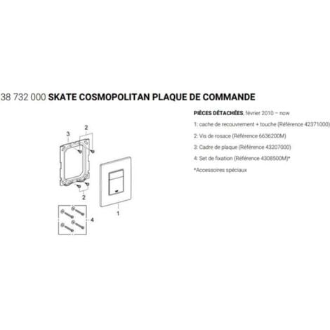 Compatible with Grohe Skate Cosmopolitan – Control Knob, Cool Sunrise Brushed 38732GN0 MUMU