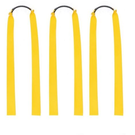 Pack of 10 Flat Elastic Rubber Bands Replacement for Outdoor Wooden Slingshot Hunting, Random Color, 252 cm MUMU