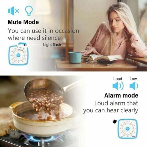 Visual Timer with Night Light, 60-Minute Countdown for Kids and Adults ...