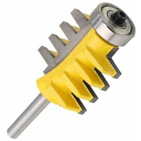8mm Shank Rail Finger Reversible Joint Router Bit Cone Tenon Cutter for Woodworking Carpenter Tools MUMU (1/4)