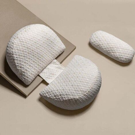 Pregnancy Pillow, Adjustable, Comfort Pillow, Adult, Full Body Pillow, Support Pillow, Nursing Pillow, Body Pillow, Removable, Washable (White) MUMU (1/4)