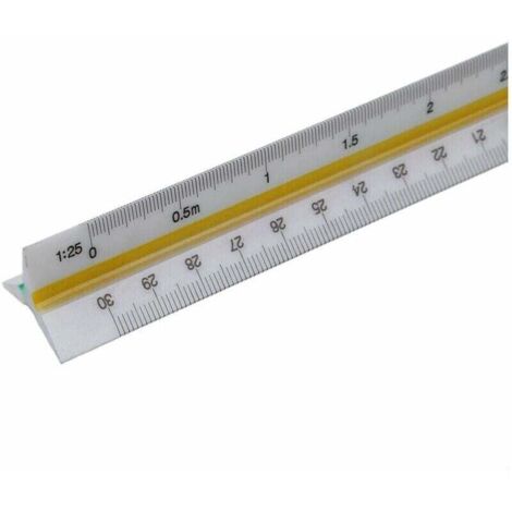 30 cm triangular metric measuring ruler for architects and engineers MUMU (1/3)