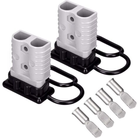 175 A 1/0 AWG Battery Quick Disconnect for 1/0 Cable (2-Pack), Wiring Harness Connector for Winches, Trailers or Other Electrical Devices, UL Listed - 2-Pack MUMU (1/4)