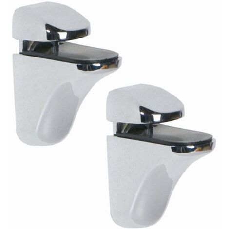 2-part adjustable glass shelf support, support for wooden/glass shelves with a thickness of 3-21 mm MUMU (1/4)