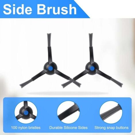 Compatible with ECOVACS DEEBOT X5 Omni/X5 Pro Robot Vacuum Cleaner Accessory Kit, including 1 rotating brush, 2 HEPA filters, 6 mops, 4 dust bags, 6 side brushes, 1 cleaning brush, replacement MUMU