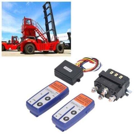 Winch Relay Remote Control Kit Winch Relay Kit 12V 250A Combined Switch Controller Remote Control Switch Kit MUMU (1/4)