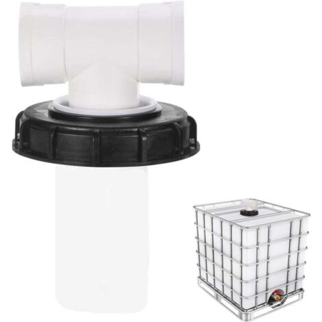 T-shaped IBC tank cap with washable nylon filter for 1000L IBC rainwater tank, IBC cap filter, IBC tank accessories, 165mm nylon rainwater filter MUMU (1/4)