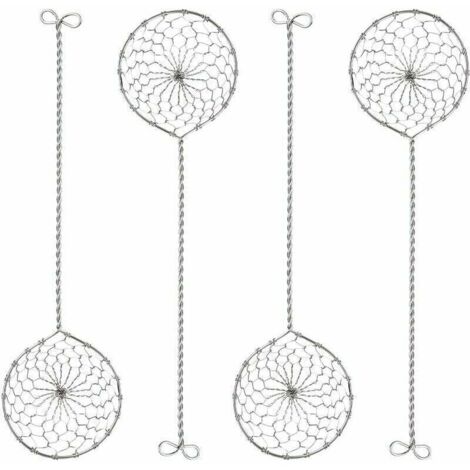 Set of 5 stainless steel fondue sieves – 6.5 cm x 23.5 cm fondue skimmers MUMU