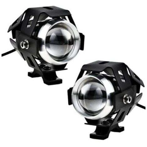 PCS Motorcycle Headlight, LED Auxiliary Fog Light, Motorcycle Spotlight, 1200LM, U5, Waterproof, for Motorcycle, Scooter, 4 Wheeler MUMU (1/4)