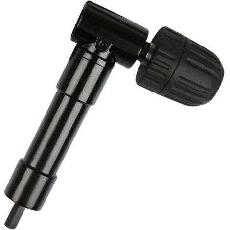 90° self-tightening right angle drill chuck, keyless drill angle chuck, screwdriver bit, angle drive, drill chuck, drill adapter, right angle drive for drills MUMU (1/4)