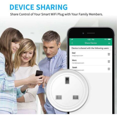 Smart Plug, Smart Socket with Remote Control and Timer Plug, Wi-Fi Plug, No Hub Required MUMU
