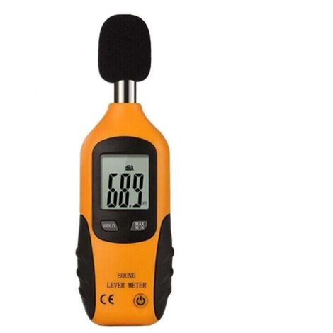 Sound Level Meter 30-130 dBA, Professional Decibel Meter with Backlit Display (9 V Battery Included) MUMU