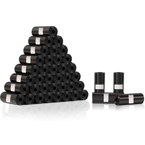 600 Pack Dog Poop Bags, Black Dog Poop Bags, Strong and Leak-Proof Pet Poop Bags (40 Rolls, 15 per Roll) MUMU