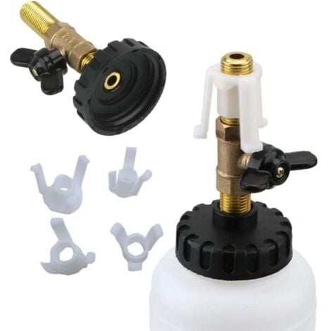 Automatic pneumatic brake bleeder, brake bleeding device, pneumatic brake bleeder, bleeding with 1 l refill bottle MUMU