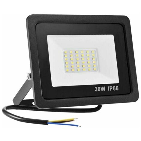 (1 Pack) 30W LED Outdoor Floodlight, IP65 Waterproof, Powerful LED Outdoor Floodlight, 220V, Cool White Outdoor Light, LED Exterior Floodlight, Security Lighting, LED for Garden, Garage, Color MUMU (1/4)