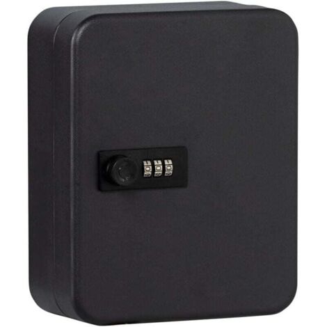 Jalleria lockable key cabinet with digital code, 20 numbered hooks, sheet steel, KC 20 C, matt black MUMU (1/4)
