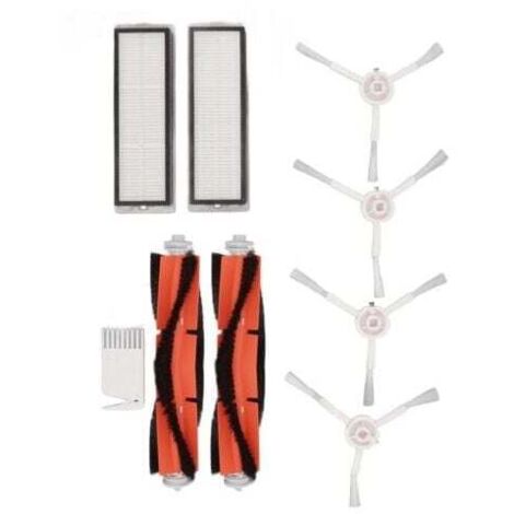White flat brush and comb filter for Xiaomi 1C F9 Mi Robot Vacuum Cleaner MUMU (1/4)
