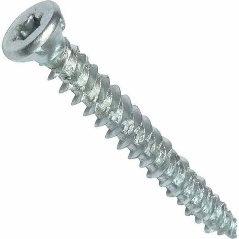 Set of 100 direct anchor screws for concrete Ø7.5x62mm with conical countersunk head - with T30 star slot - direct fastening without dowels MUMU (1/4)