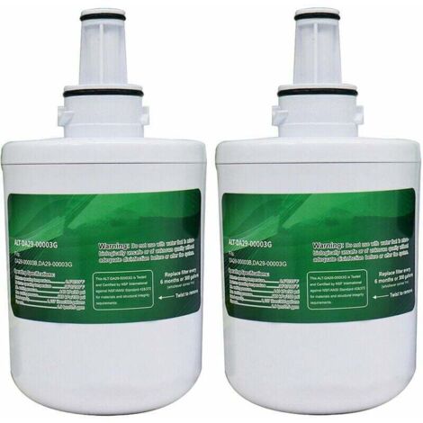 2-pack water filter replacement for refrigerator with freezer DA29-00003G, DA29-00003F, HAFIN1, HAFIN1/EXP, DA29-00003B, DA29-00003A, DA97-06317A, RFC1100A MUMU (1/4)