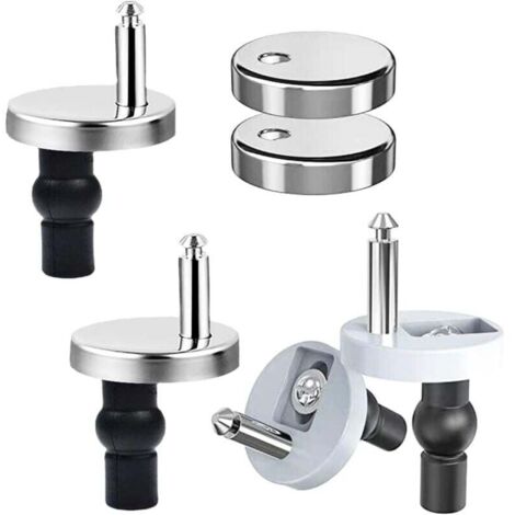 Piece toilet seat fixing, universal toilet seat fixing, stainless steel toilet seat hinge with screws for toilet seat fixing MUMU (1/4)