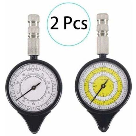 Pack Map Rangefinder, Odometer, Multifunction Compass, Curvature Meter, Opisometer, Curvature Meter, Distance Calculator, Map Measurer, Compass, Hiking, Camping, for Survival MUMU