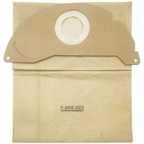 Vacuum cleaner bags for Kärcher WD2, set of 8 paper filter bags Premium filter bags for Kärcher 6.904-322.0 WD 2.200 A2004 vacuum cleaner bags, MUMU (1/4)