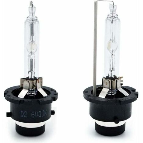 D2S Xenon Kit, 6000K, HID Discharge Lamp, Headlight, 35W, White, Replacement for Halogen or LED Exterior Bulbs (2 Pack) MUMU (1/4)