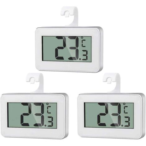 Digital Thermometer With LCD Screen & 1.5m Long Probe - For Freezer, Fridge, Aquarium, Greenhouse (-40°C To 70°C) - View #3