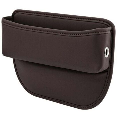 Car Organizer, Car Seat Gap Storage, PU Leather Front Seat Console Pocket, for Cell Phones, Keys, Cards, Glasses, Wallets (Black) MUMU (1/4)