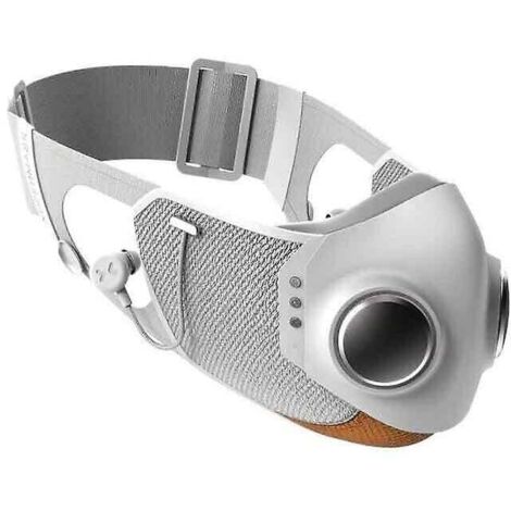 High-tech mask double valve protective mask white dust mask 1 with light MUMU
