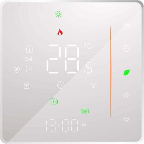 WiFi Thermostat - Underfloor Heating Thermostat - App Control Support - Voice Control Compatible with Alexa/Google Home - For Hot Water Preparation MUMU