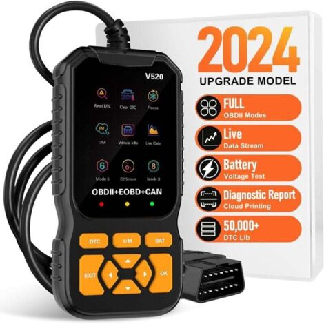 Professional OBD2 Scanner Diagnostic Tool, Engine Light Code Reader with OBDII/EOBD Reset Car Diagnostic Scanner Tool for All Cars MUMU (1/4)