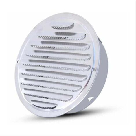 One-piece ventilation grille - Round ventilation grille, stainless steel ventilation grille with holes, mesh ventilation, round ventilation grille, diameter 150mm MUMU