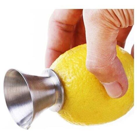 Manual stainless steel lemon squeezer, citrus press, reamer, 18/8 stainless steel, manual citrus press and lemon pourer MUMU (1/4)