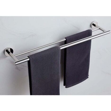 304 stainless steel towel rail with double bar, suitable for kitchens, bathrooms and other humid places, double-layer design MUMU (1/4)