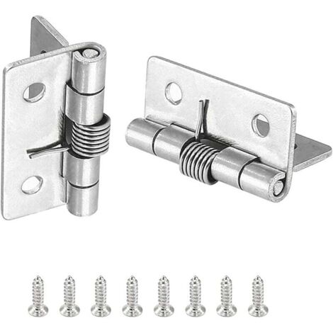 pieces self-opening spring hinges (1.5 inches), spring door hinges made of 304 stainless steel, self-closing hinges for invisible doors MUMU (1/4)