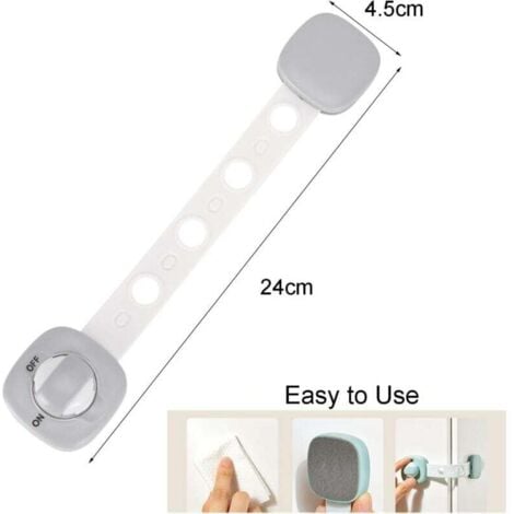 Pink Baby Safety Lock, Baby Door Stop, Oven Safe Cabinet Lock for Cabinet Door, Drawer, Window, Refrigerator MUMU