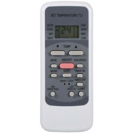Remote control for R51 R51/E R51/CE R51M/CE R51D/E R51M/BGE R51M/BGE series air conditioners, built-in clock and ON/OFF timer MUMU