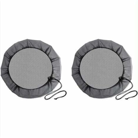 Rain barrel net diameter 80cm, 2 pieces protective net with drawstring, anti-mosquito and animal protection for rainwater collector MUMU (1/4)