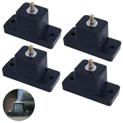 4 Pairs/Set Rubber Anti-Vibration Isolation Pads for Air Conditioner Shock Absorber Mounting Base  MUMU
