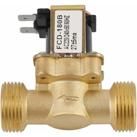 Electric Solenoid Valve G3/4 Water Inlet 2 Way N/C AC Normally Closed 220/240V FCD-180B MUMU (1/4)